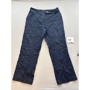 Focus 2000 Petite Dark Wash Wide Leg Denim Trouser Jeans Blue Size 10PS